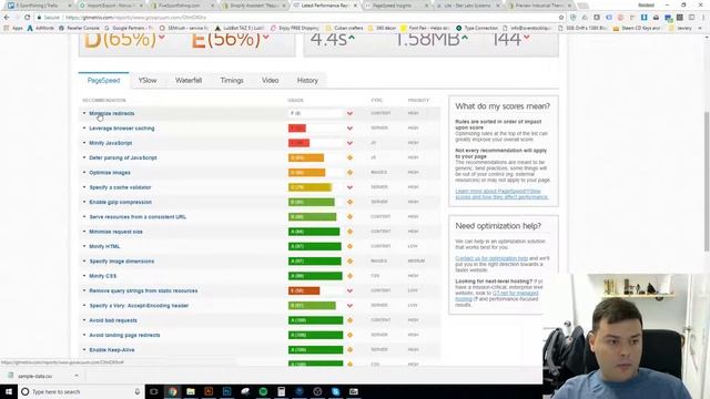 Shopify vs Google page speed y GTMETRIX смотреть онлайн