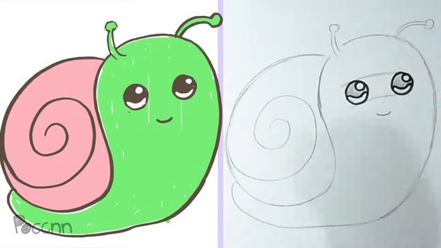 Cómo dibujar un Caracol kawaii смотреть онлайн