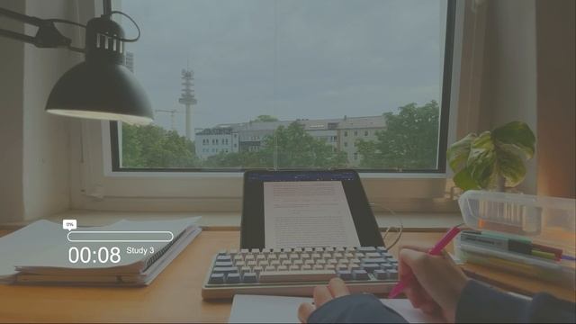 2 HR STUDY WITH ME☁️ | 25-5 pomodoro | calm evening | piano music | real student смотреть онлайн