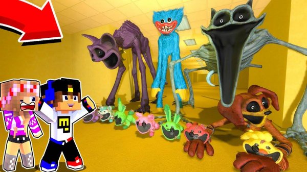 ПОППИ ПЛЕЙТАЙМ 3 в ЗАКУЛИСЬЕ СТРАШНЫЙ МОД в МАЙНКРАФТ ! НУБ и ПРО ВИДЕО ТРОЛЛИНГ MINECRAFT Евгенбро