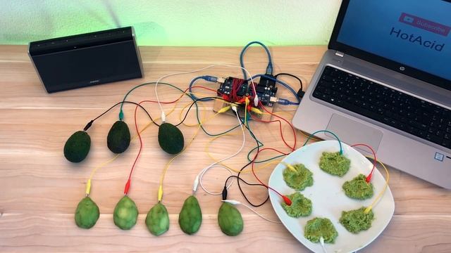 Playing The Guacamole Song (Dr. Jean's Banana Dance) on avocados and guacamole смотреть онлайн