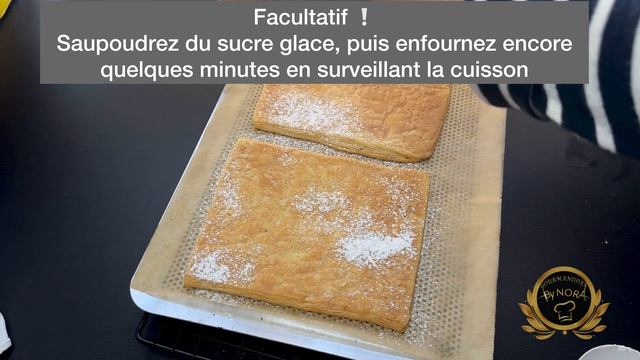 MILLE-FEUILLE A LA VANILLE ! PATE FEUILLETEE INVERSEE ! Glaçage Rapide ! смотреть онлайн