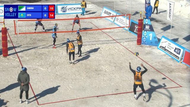 SAMURAI vs ERTIS. Горячий снег 2023. Волейбол на снегу смотреть онлайн