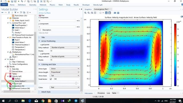 Free Convection in a cavity/ Heat transfer/ Comsol/ CFD/ Computational fluid dynamic/Porous/Chemica смотреть онлайн