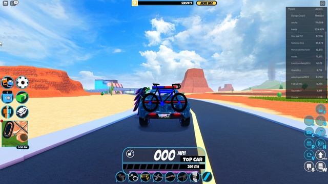 Получил 9 ЛВЛ The Bike Rack Spoiler в Roblox Jailbreak