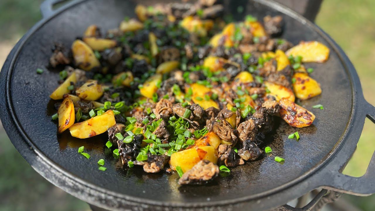 Картошка с грибами на СаджеКак приготовить грибы Сморчки ! смотреть онлайн