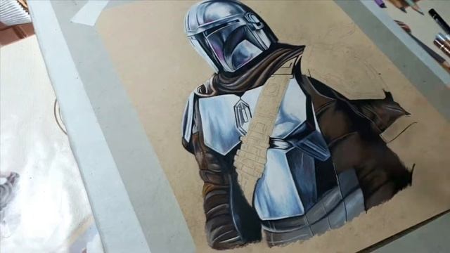 #StarWars #Mandalorian #Grogu/ Drawing The Mandalorian : Din Djarin & Grogu | drawholic смотреть онлайн