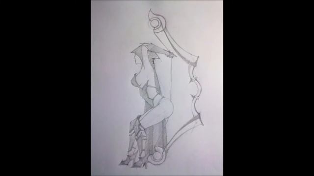 Drawing Drow ranger - Dota 2 смотреть онлайн