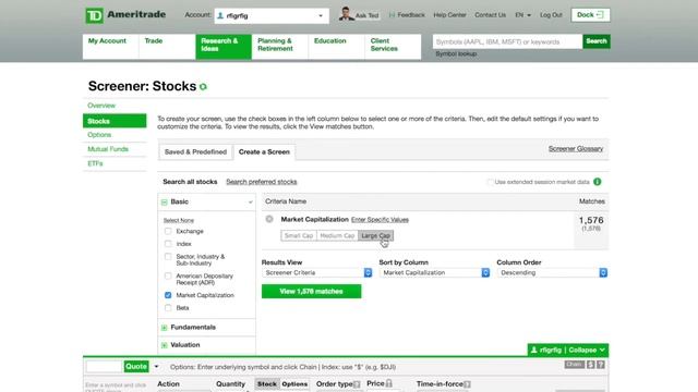 How to Find/Buy blue chip stock W/ Td Ameritrade (3 min) смотреть онлайн
