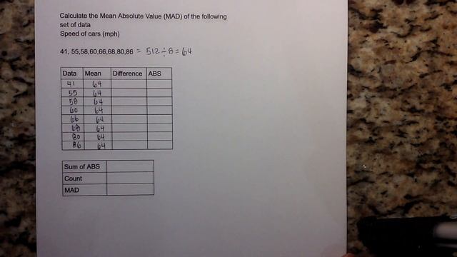 Calculate Mean Absolute Value (M.A.D) смотреть онлайн