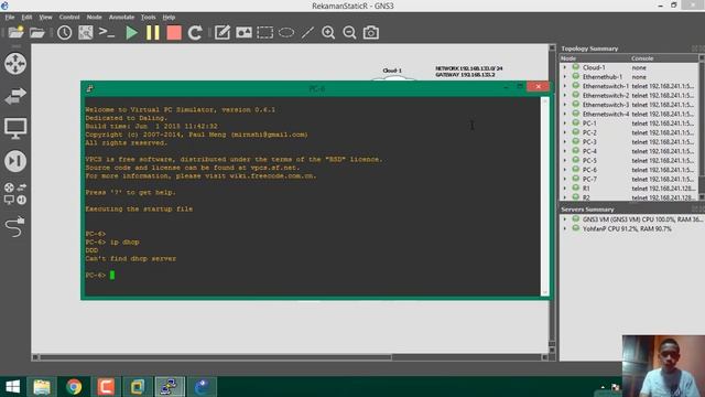 Konfigurasi Vlan di Router Mikrotik(GNS3) смотреть онлайн