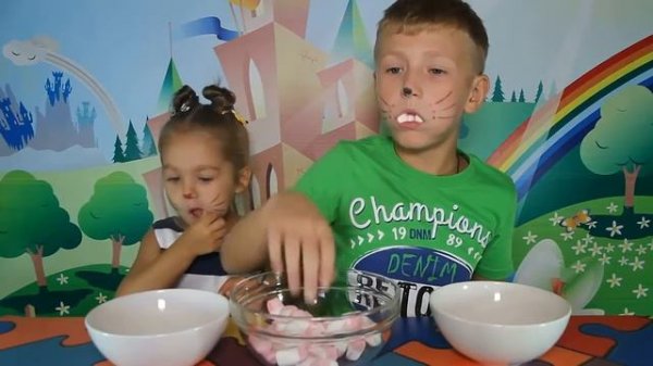 ПУХЛЫЙ КРОЛИК ЧЕЛЛЕНДЖ. Вызов Принят Пухлый Кролик // CHUBBY BUNNY CHALLENGE! Челленджи для детей