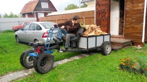 Телега для мотокультиватора КРОТ