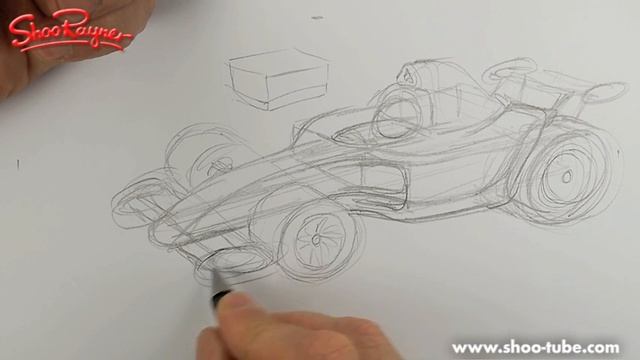 How to draw a Formula One Race Car - spoken tutorial смотреть онлайн