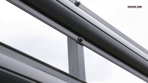 Горизонтальный монтаж металлического штакетника / Забор жалюзи Grand Line / Видео инструкция