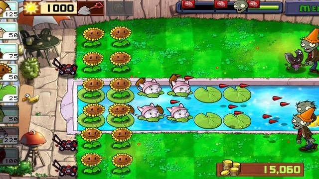 Plants vs Zombies Растения против Зомби Бассейн, сложно смотреть онлайн