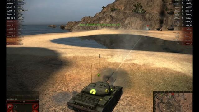 WoT тестовый сервак, перестрелка двух Т-54, Ржач )))