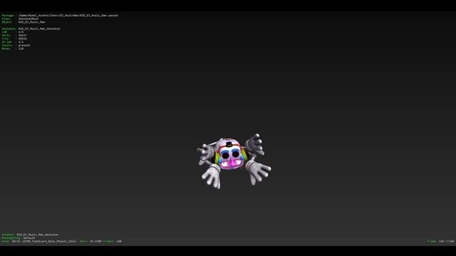 MUSIC MAN ALL ANIMATIONS - Five Nights At Freddy's Security Breach смотреть онлайн