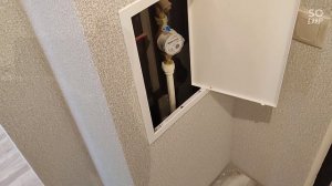 установка ревизионного лючка на короб из гипсокартона