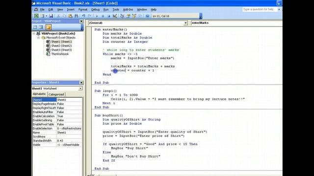 While Loop - Excel VBA смотреть онлайн