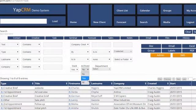 YapCRM Users 4 Task And Calendar