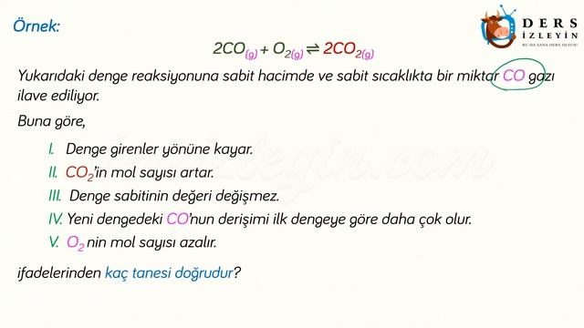 TEPKİMELERDE DENGE - 3 / DENGEYE ETKİ EDEN FAKTÖRLER - LE CHATELİER İLKESİ смотреть онлайн