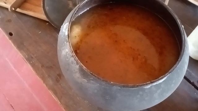 Суп- харчо в русской печи, в чугунке. смотреть онлайн