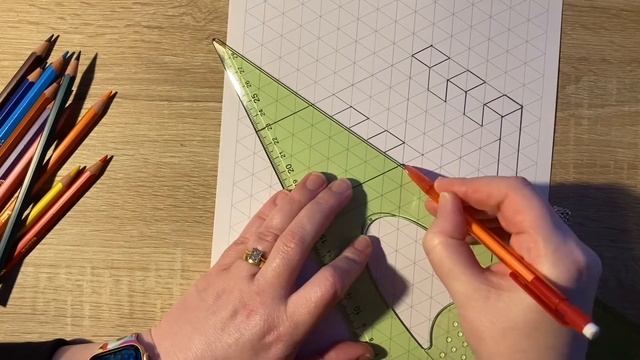 Sketching Finger Joint using Isometric Grid Paper смотреть онлайн