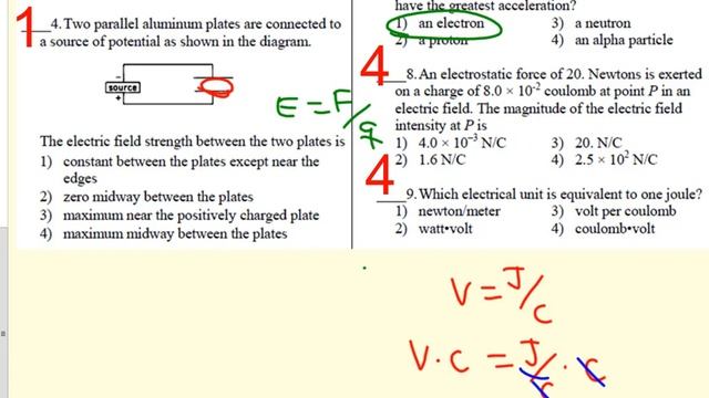 Electric Field and potential pre-test review смотреть онлайн
