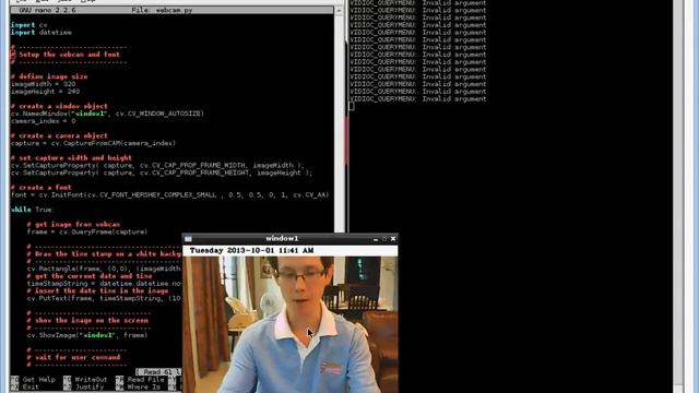 Python Web Cam Demo using OpenCV смотреть онлайн