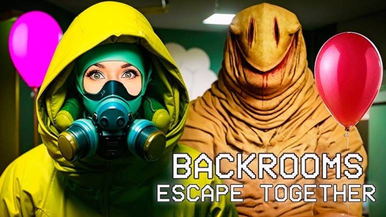 ВЕРНУЛИСЬ В БЭКРУМС! САМОЕ ЖУТКОЕ ЗАКУЛИСЬЕ Backrooms Escape Together смотреть онлайн