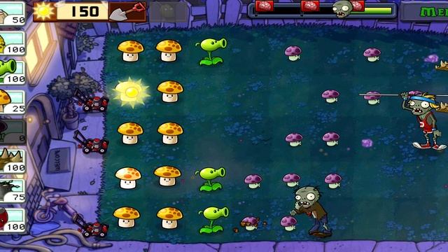 Plants vs Zombies Растения против Зомби Ночь, сложно смотреть онлайн