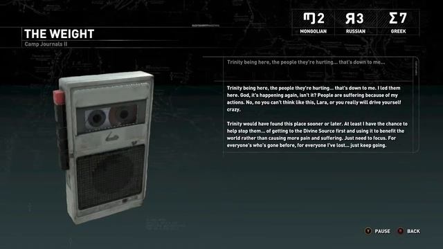 Rise of the Tomb Raider Documents: Camp journals 2 смотреть онлайн
