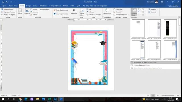 COMO CRIAR LINDAS CAPAS DE CARDENO PARA SEUS ALUNOS NO WORD | CADERNO DE CASA E AULA | MUITO FÁCIL смотреть онлайн