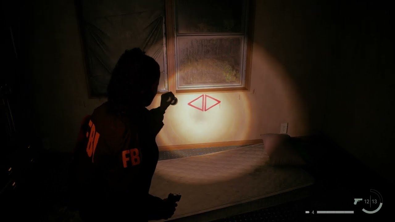 Код от замка в лесу у трейлера Alan Wake 2 смотреть онлайн