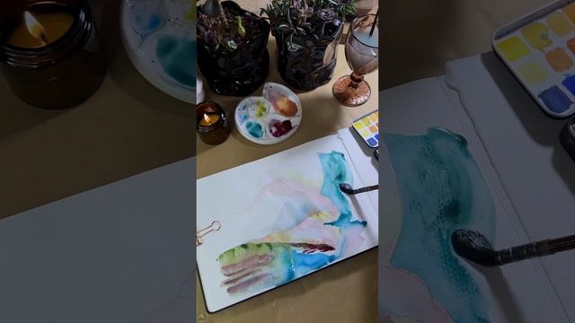 Ступни в воде #moleskine #акварель #painting #скетчбук #artist #акварельныйскетч #sketch #watercolo смотреть онлайн