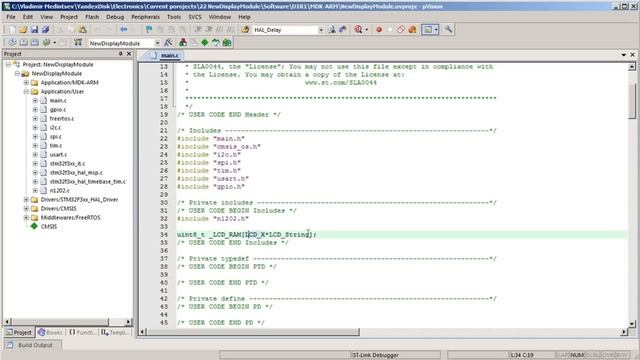 STM32 + Nokia1202 Сборка и программирование. Борьба с дребезгом контактов. смотреть онлайн