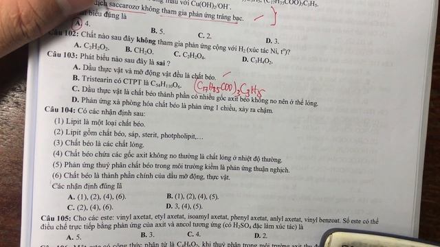 Hoá 12: Trắc nghiệm chất béo thầy Nguyễn Trung Thuyên смотреть онлайн