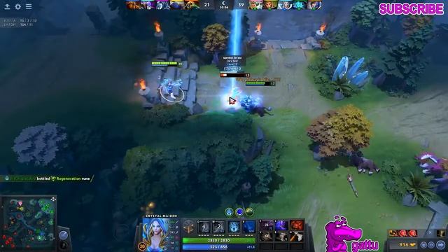 UNLIMITED HEAL CRYSTAL MAIDEN DOTA 2 PATCH 7 06 NEW META PRO GAMEPLAY смотреть онлайн