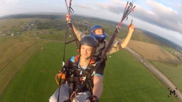 Полёт на параплане. Paraplane Flight. #002