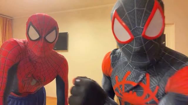 Spiderman And Miles Morales Workout At Home