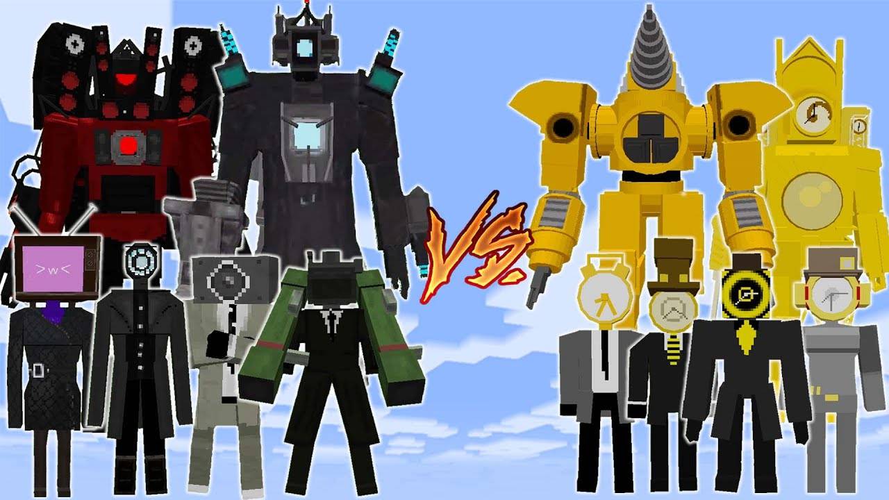 СКИБИДИ ТУАЛЕТЫ ПРОТИВ КЛОКМЕНОВ, СПИКЕРМЕНОВ, ДРИЛЬМЕНОВ В МАЙНКРАФТЕ смотреть онлайн