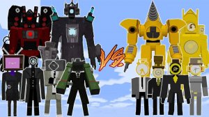 СКИБИДИ ТУАЛЕТЫ ПРОТИВ КЛОКМЕНОВ, СПИКЕРМЕНОВ, ДРИЛЬМЕНОВ В МАЙНКРАФТЕ