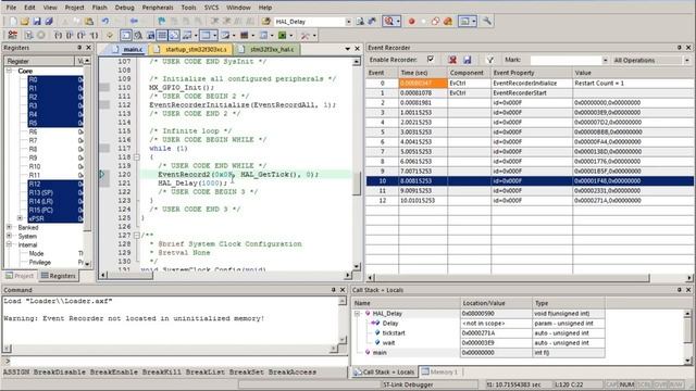 STM32 Отладка. Регистрация событий. Оценка времени выполнения кода. смотреть онлайн