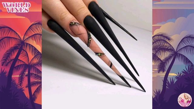 Long Acrylic Nail Art Designs 2023 |  #longnails #acrylicnails  | @WorldVinesYT