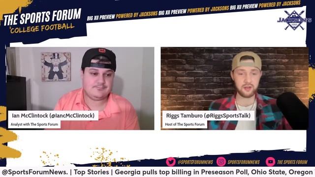 "The Sports Forum BIG 12 College Football Show" Conference Predictions for 2024 смотреть онлайн
