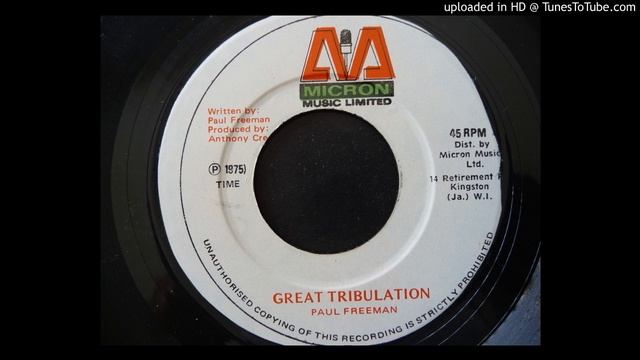 Paul Freeman - Great Tribulation / Tribulation Version - Micron 7" смотреть онлайн