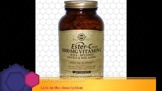 Solgar, Quercetin Complex with Ester-C Plus, 100 Vegetable Capsules смотреть онлайн