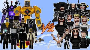 NEW SKIBIDI CLOCKMAN vs SKIBIDI TOILET - SKIBIDI TOILET MULTIVERSE V.8.5  MINECRAFT PE BATTLE