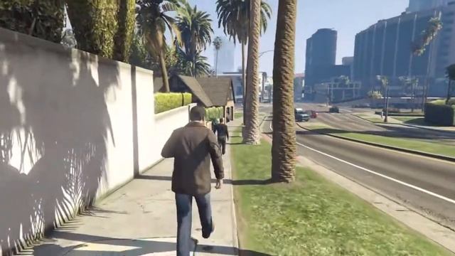 Grand Theft Auto V: Michael Stalking Franklin смотреть онлайн